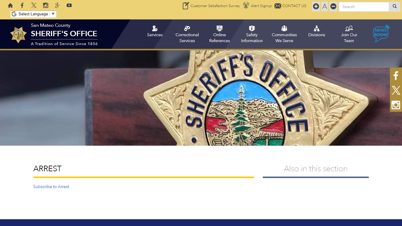 Arrest | San Mateo County Sheriff's Office