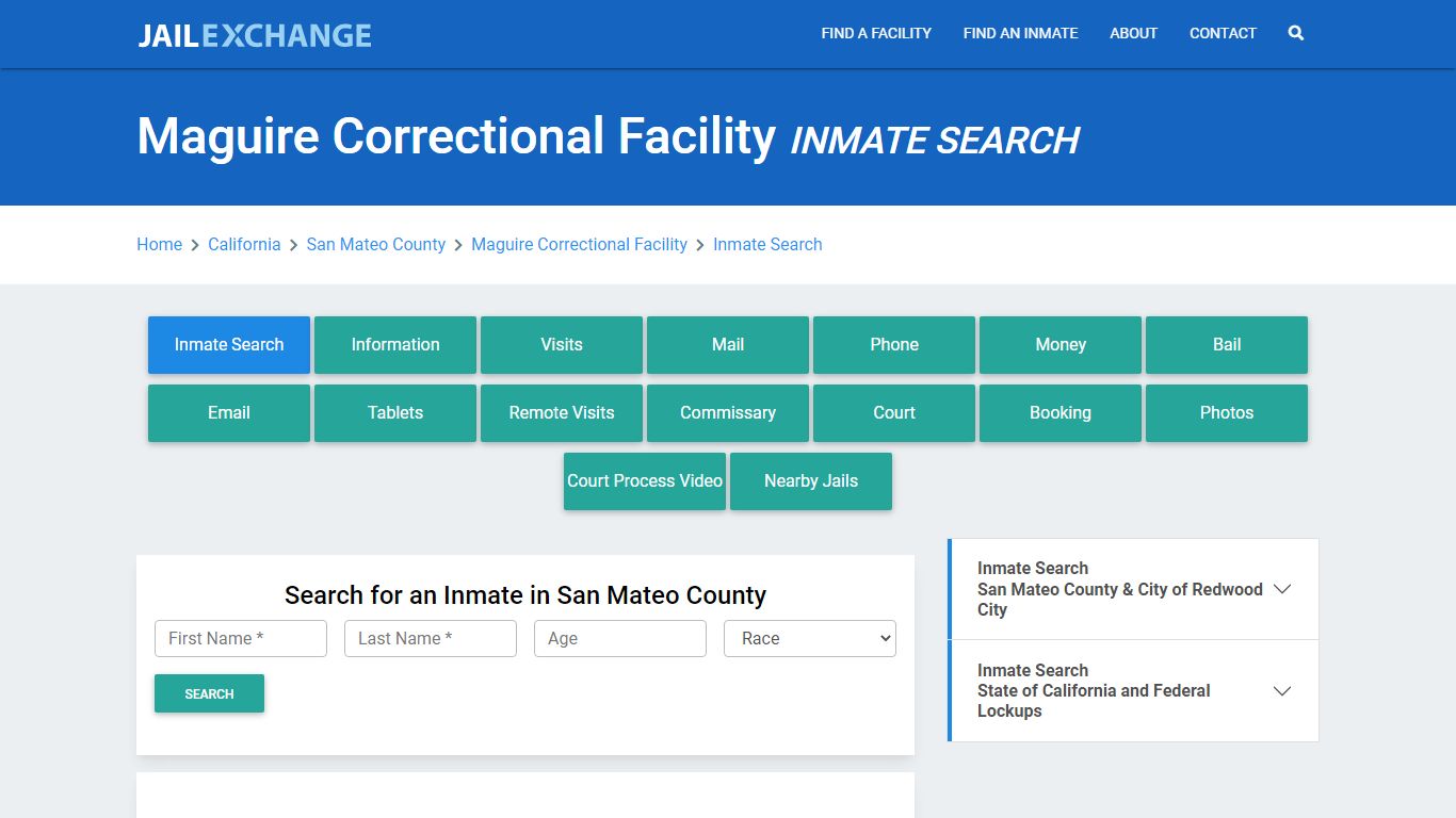 Maguire Correctional Facility, CA Inmate Search: Roster & Mugshots